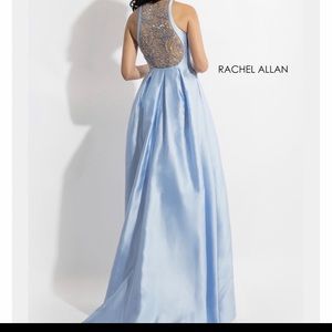 Rachel Allan two piece a-line prom dress with shorts